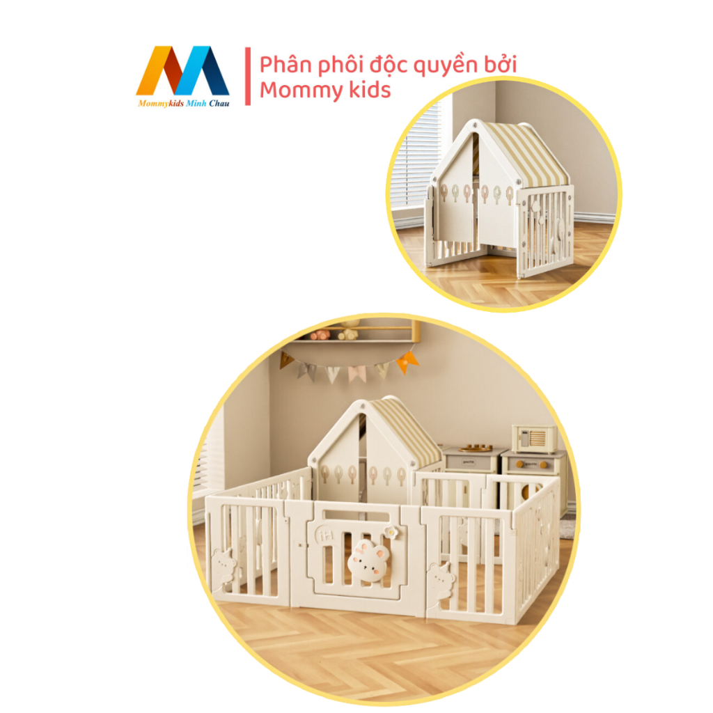 QUÂY CŨI NHỰA MOMMYKIDS MINH CHAU TẶNG THẢM VÀ 100 BÓNG NHƯA HOLLA  CHIỀU CAO 68 CM