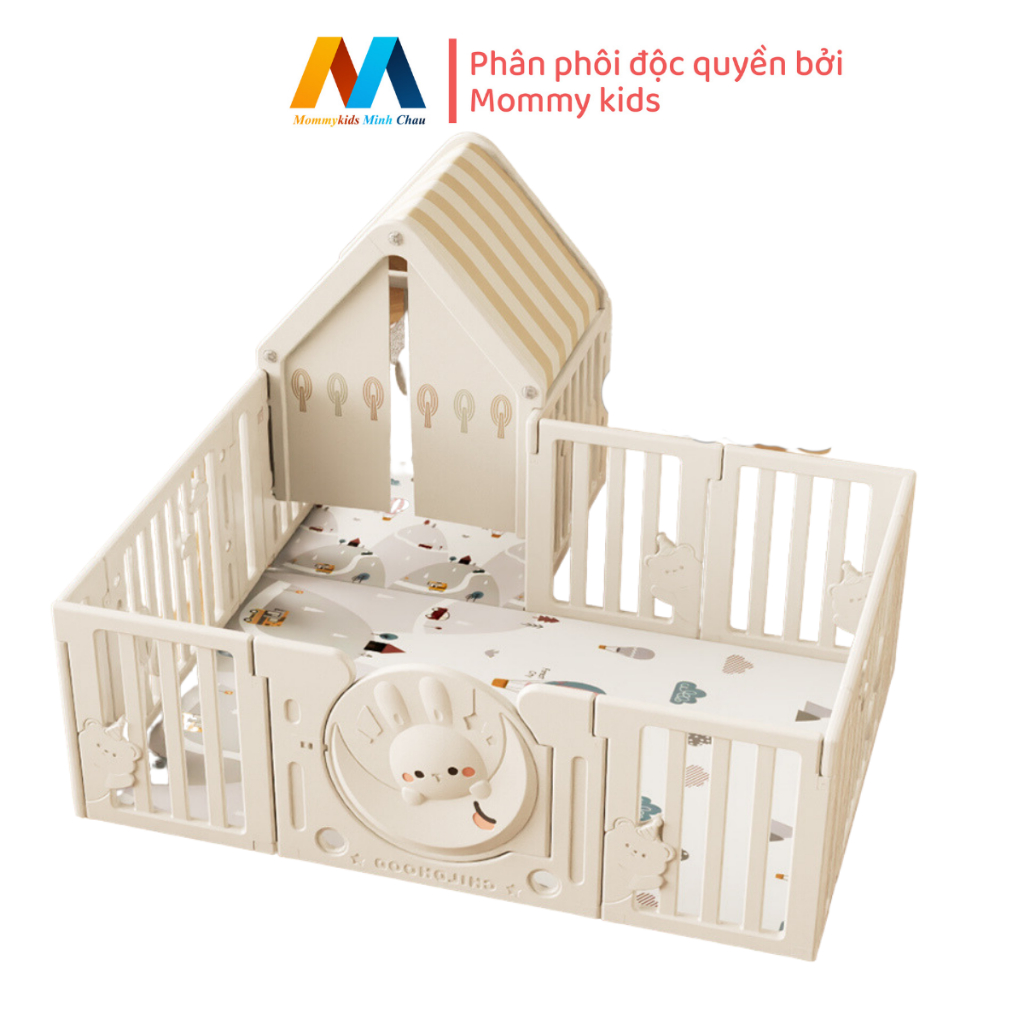 QUÂY CŨI NHỰA MOMMYKIDS MINH CHÂU  TẶNG THẢM VÀ 100 BÓNG NHỰA HOLLA, CHIỀU CAO 68 CM