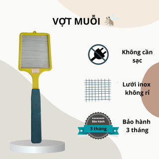 Vợt muỗi dùng pin không cần sạc - Siêu nhẹ, siêu mạnh, bắt muỗi cực dính
