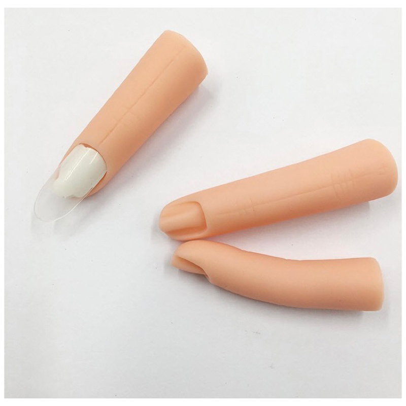 Bộ 5 ngón tay silicon thẳng học nail