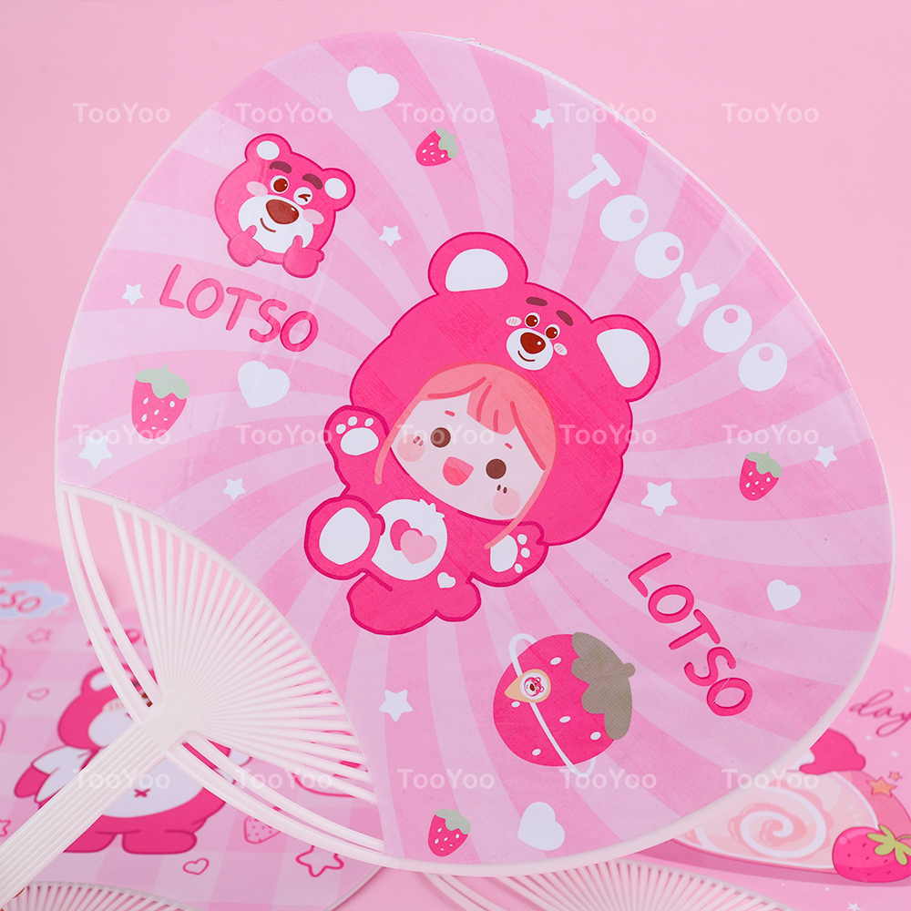 Quạt cầm tay Gấu dâu Lotso dễ thương cute TooYoo BK00313