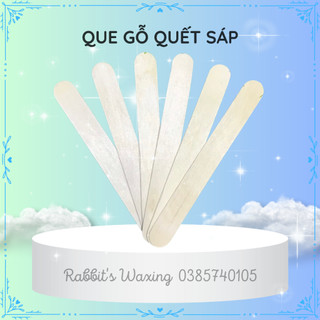 Que gỗ quết sáp wax lông loại to, dày, mịn