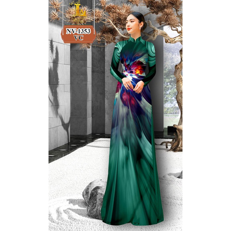 Vải Áo Dài Tằm Ý 3D Ảo