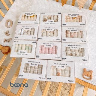 Khăn sữa Boona chất vải xô muslin cao cấp