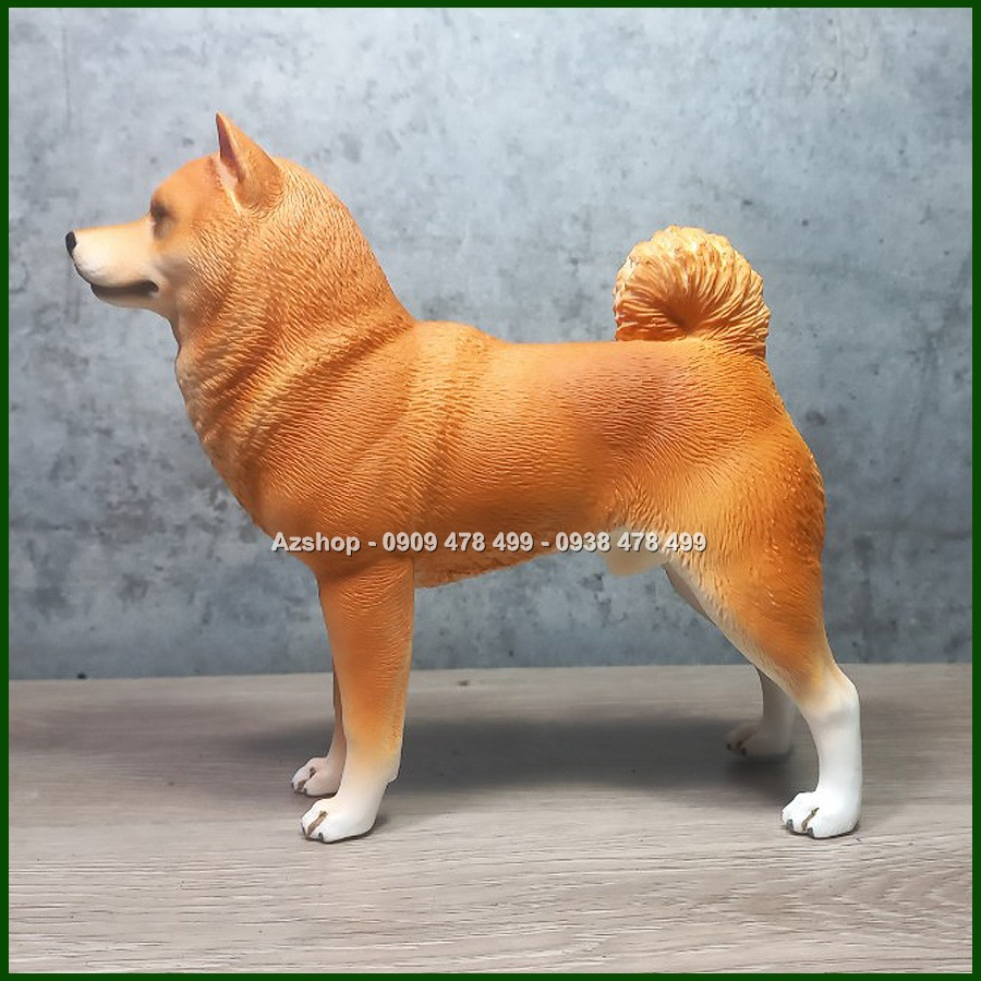 Mô Hình Chó Shiba Inu Size Lớn Dài 17cm