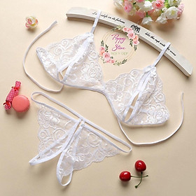 (Che tên sản phẩm) Bộ đồ lót ren xẻ khe sexy Siêu Quyến Rũ | BigBuy360 - bigbuy360.vn