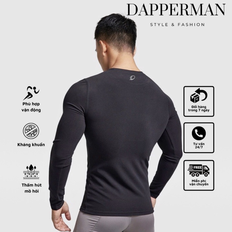 Áo thể thao nam giữ nhiệt tay dài thun cao cấp co dãn ôm body ICOMBAT