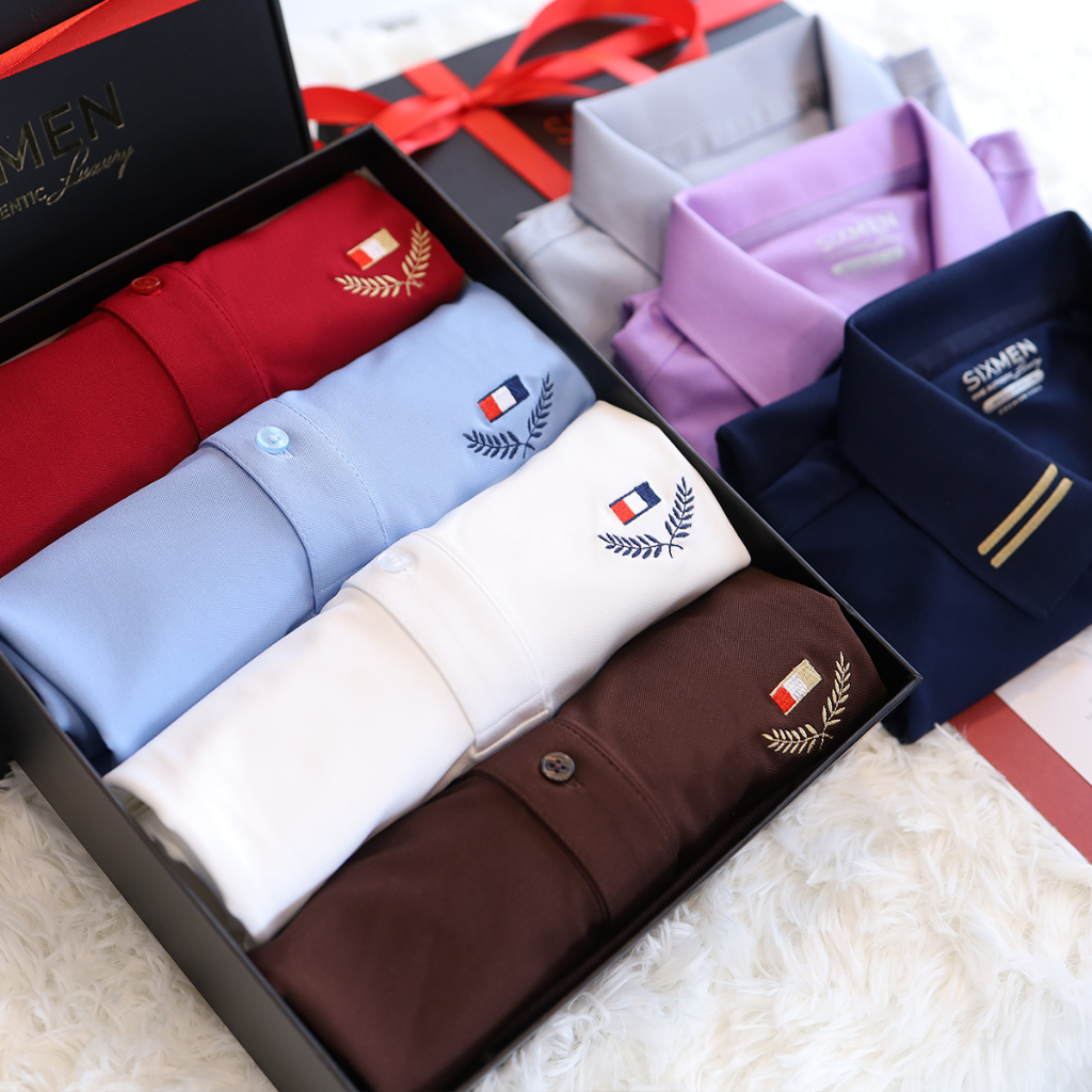 Áo Polo nam thêu cao cấp  SIXMEN VICTORY - polo vải cá sấu cotton CVC thoáng mát nam tính