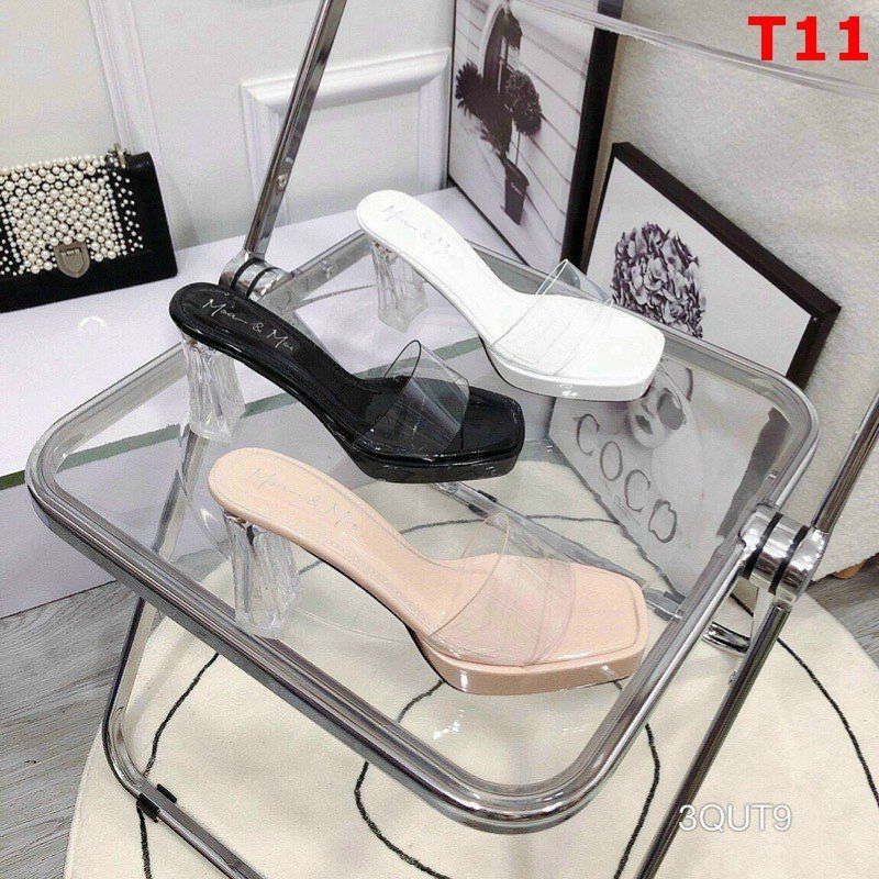 Dép lê quai trong 9p gót mới có video và ảnh thật
