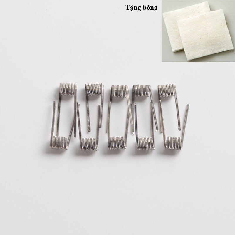 Dây điện trở nhiệt Ni80 quấn sẵn. 2 lõi 0.26ohm (1 cặp)+Tặng kèm bông