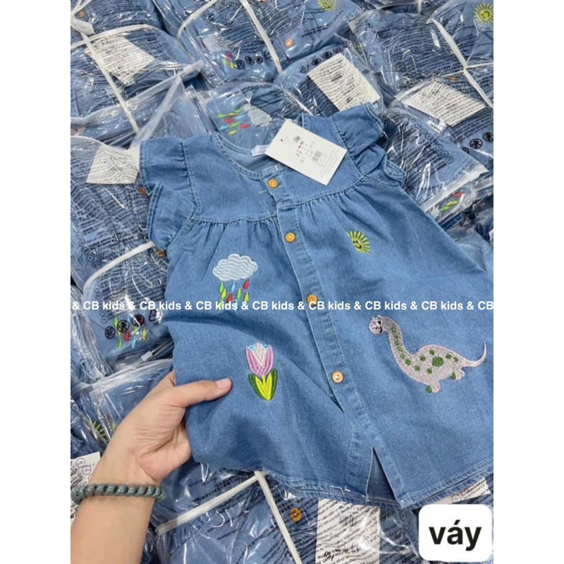 10-20kg váy jean điểm chỉ thêu