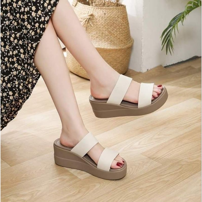 Dép xuống quai ngang Croc.s  Blooklyn 5p cho nữ.