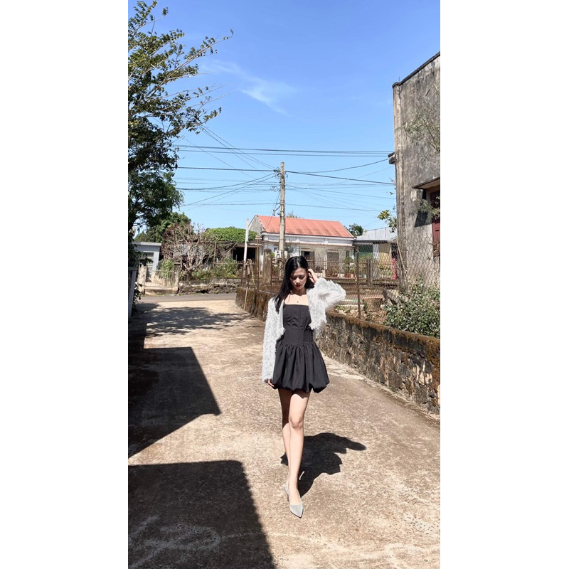 Anis_ Áo khoác lông mùa đông sang chảnh 2 lớp