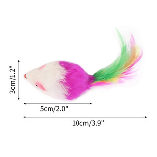 Chuột lông vũ đồ chơi cho mèo🐹