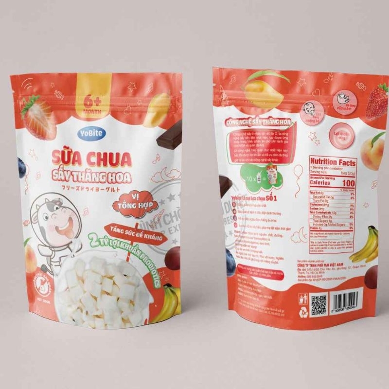 Sữa chua sấy thăng hoa 20g Yobite, bổ sung lợi khuẩn