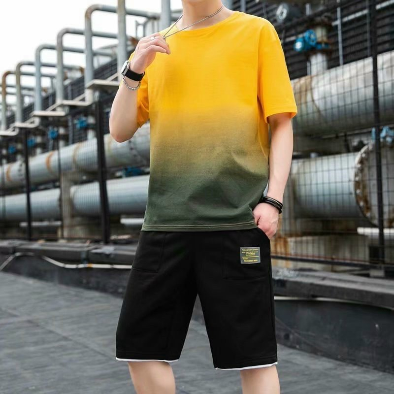 Bộ Thể Thao Nam Nữ Loang Màu Chất Thun Lưới Mè Form Rộng Mặc Nhà Tập Gym Đi Chơi Siêu Mát