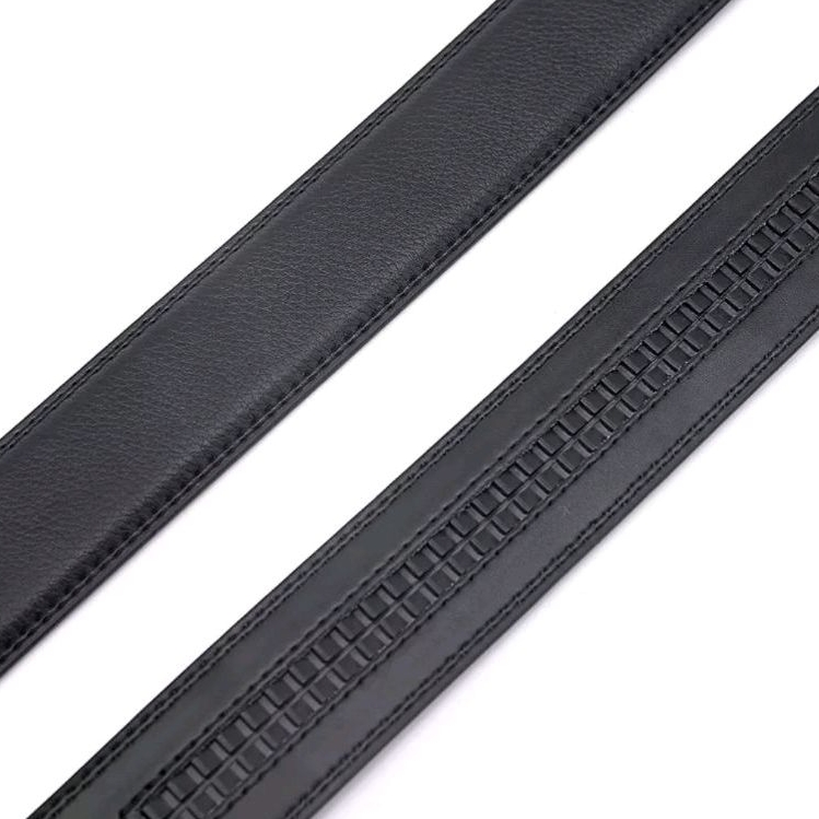 Thắt lưng, dây nịt,Dây da bò thay thế thắt lưng nam da thật sang trọng răng nhựa cao cấp dùng cho khóa tự động bản 3.5cm