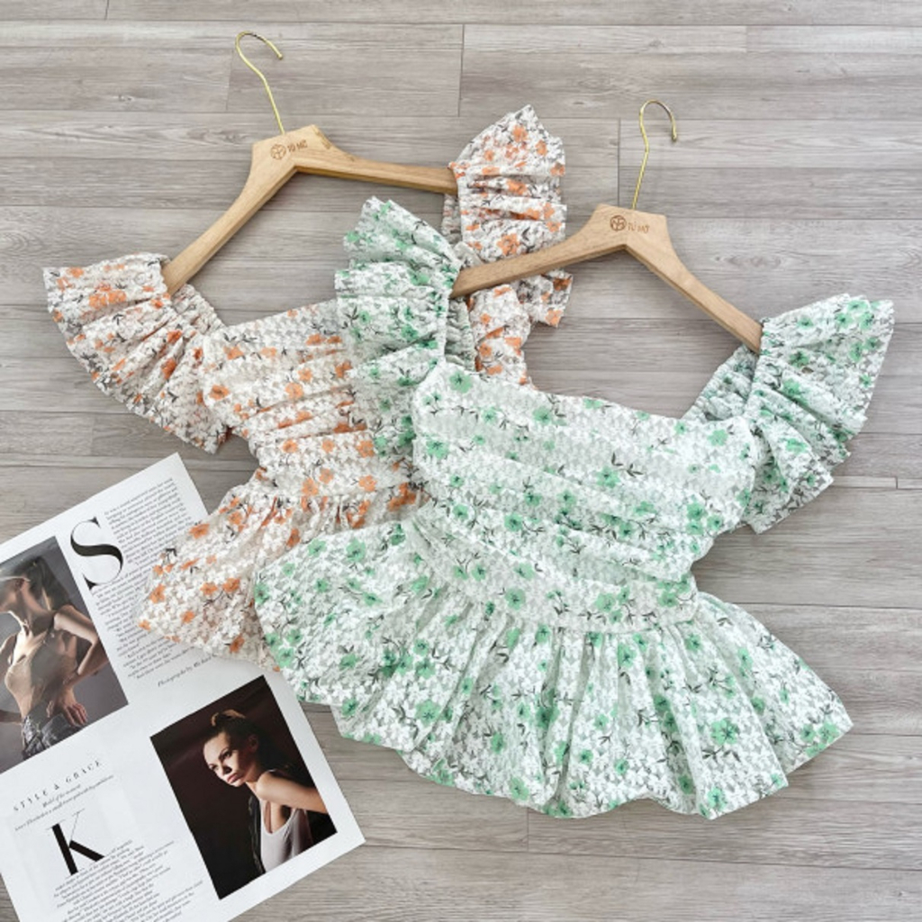 Áo Bigsize Nữ Tú Mỡ Áo Kiểu Bigsize Thiết Kế trẻ trung Áo ren hoa Thích Hợp Đi Chơi Đi Tiệc Đủ Size 50-85kg ak0127