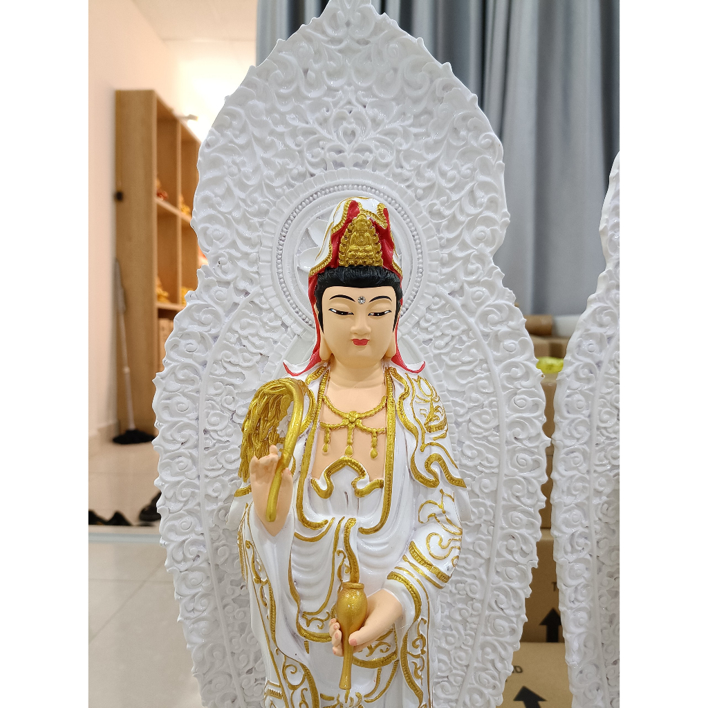 Bộ tượng phật Tây phương tam thánh cao 58cm, chất liệu composite