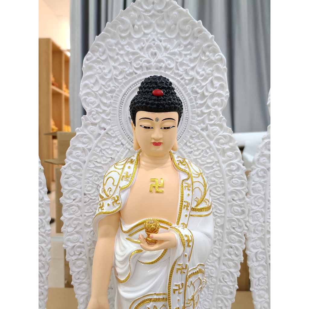 Bộ tượng phật Tây phương tam thánh cao 58cm, chất liệu composite