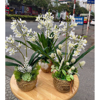 Chậu trồng bonsai- cắm hoa mini, men mộc. Gốm sứ Bát Tràng.