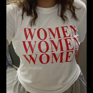 [BABIBEARBIGSZ] ÁO BABYTEE “WOMEN” CHẤT COTTON BIGSIZE 60-90KG