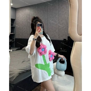 Áo thun đính hoa nổi siêu xinh, chuẩn hàng loại 1