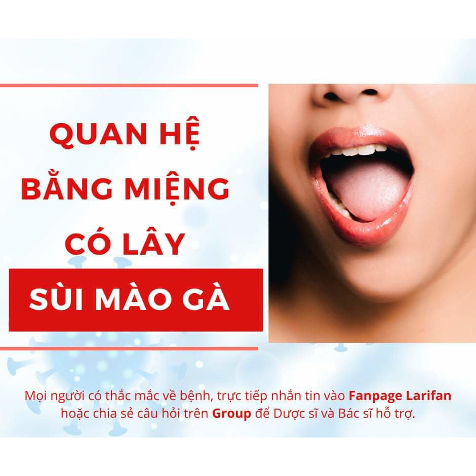 HERPES - MỤN RỘP, SÙI MÀO GÀ TÁI PHÁT NHIỀU LẦN KHÔNG CÒN LÀ NỖI LO KHI CÓ KEM BÔI LARIFAN UNGO TỪ CHÂU ÂU.