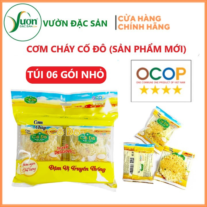 Cơm cháy Cố Đô (Bán sỉ) (Thùng 24 gói 90g) cơm cháy chà bông đặc sản Ninh Bình