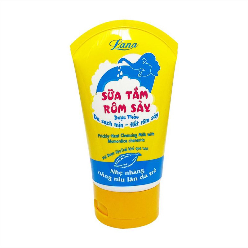 Sữa tắm rôm sảy Lana, típ 100gram.