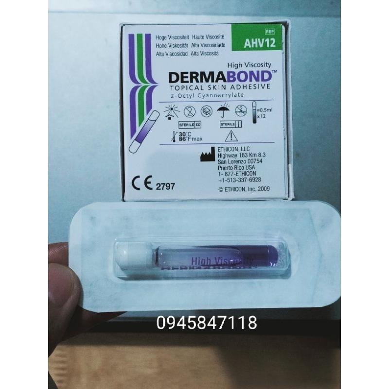 Keo dán da dán vết thương dùng tại chỗ Dermabond - 1 tuýp lẻ