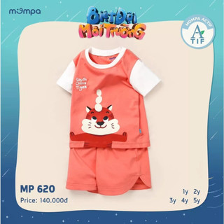 Bộ quần áo cộc tay cotton Mompa MP620