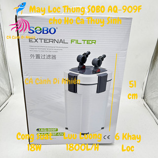 Máy lọc thùng sobo aq-909f 18w 6 khay lọc cho hồ cá thủy sinh aq 909f