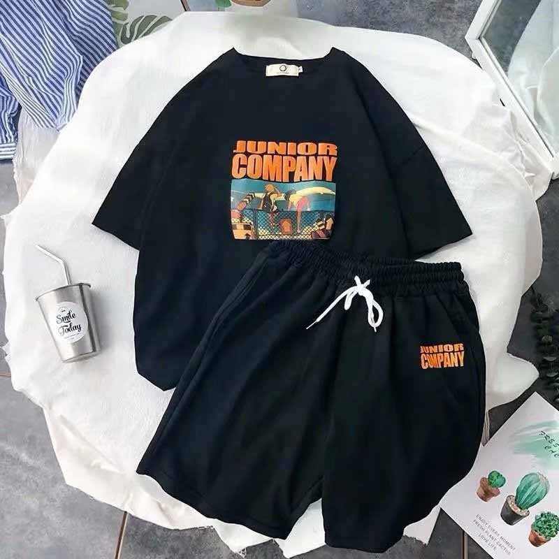 Bộ thể thao unisex COMPANY, set mặc nhà đi chơi tập gym form rộng chất thun lưới mè thấm hút mồ hôi tốt