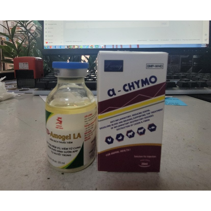 Bộ khắc tinh sưng củ bàn, kén, viêm sưng trên  gà chọi, gà đá  bộ 2 lo 20ml