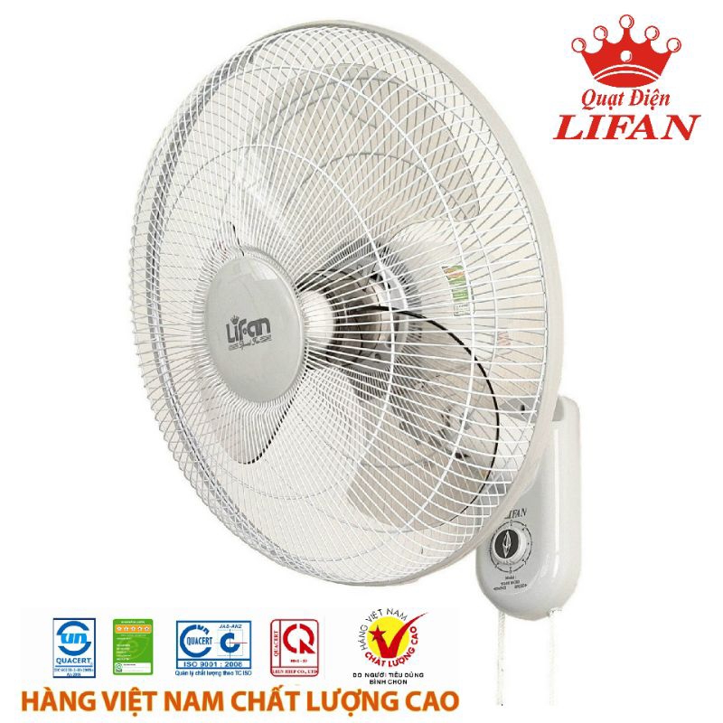 Quạt treo tường 2 dây Lifan T-162H New hoạt động êm ái sử dụng phòng ngủ phòng khách
