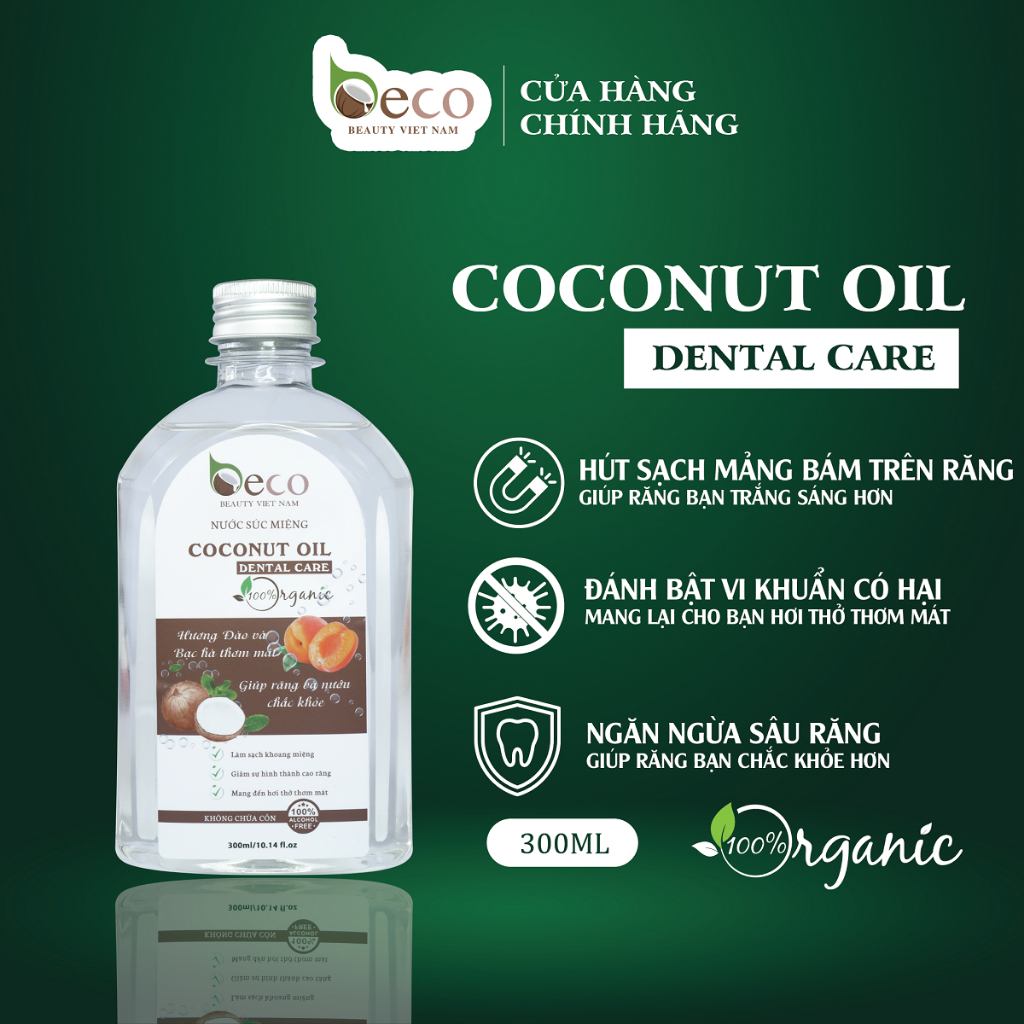 Nước súc miệng Beco Beauty Vietnam giúp làm thơm miệng và sạch mảng bám - 300ml