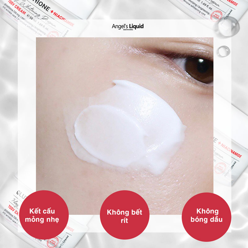 Kem Dưỡng Angel's Liquid Dưỡng Sáng Da Glutathione Plus Niacinamide 700 V Cream