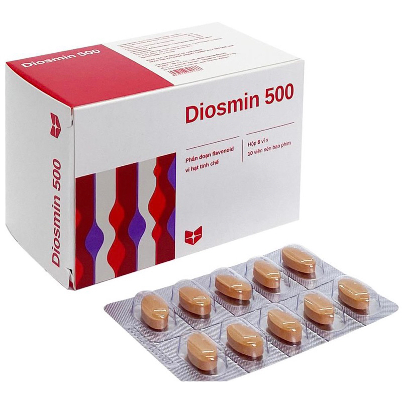 Diosmin Hộp 60viên nén.