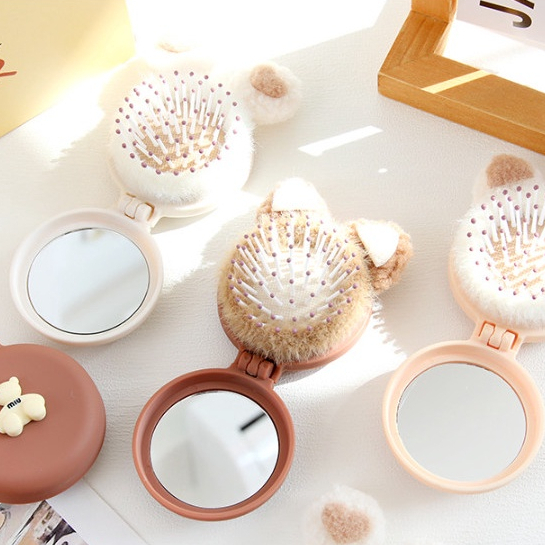 MVP3027 Gương kèm lược tai gấu cực dễ thương