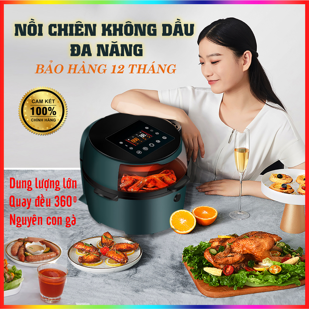 Nồi chiên không dầu Camel , Chiên dùng không dầu, không khói, bảo hành 9 tháng