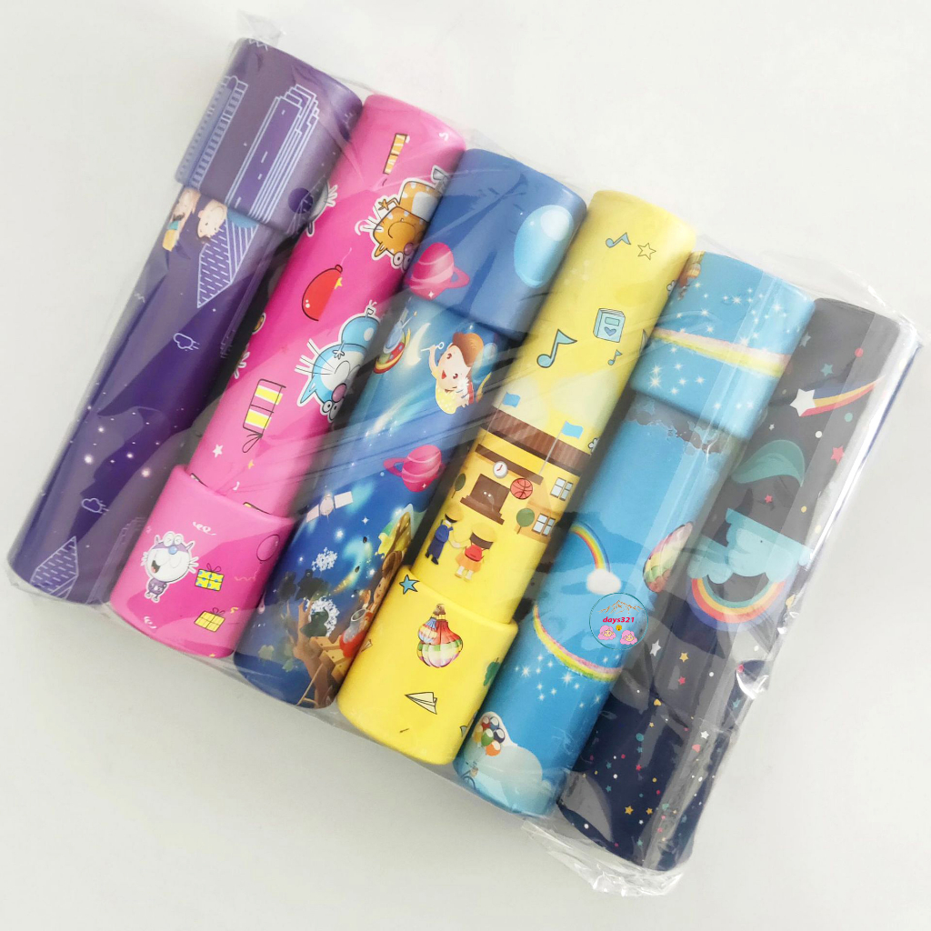 Ống nhòm kính vạn hoa nhiều màu sắc dài 19cm có thể xoay tròn