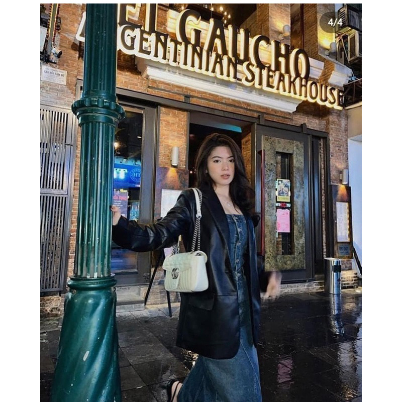 Đầm maxi quây denim váy Zara xuất V069