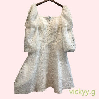 Đầm bigsize voan lưới tay 2 tầng cách điệu xinh xắn ( Thời trang Vicky G - Anitagreen ) HN0423
