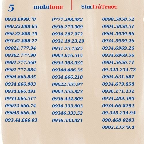 Sim 4G Mobifone trả trước giá rẻ ưu đãi khủng C120