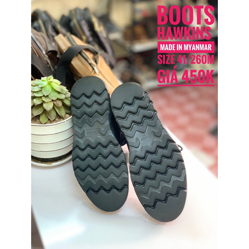 Boots 2hand SIZE 41/260m HAWKINS MYANMAR