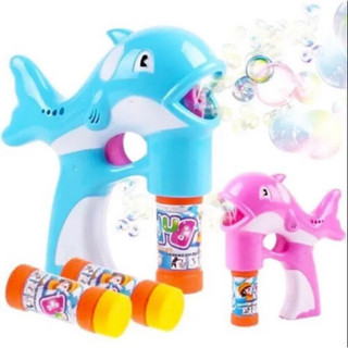 Cá heo thổi bong bóng Súng đồ chơi bắn bong bóng xà phòng hình cá heo cho bé