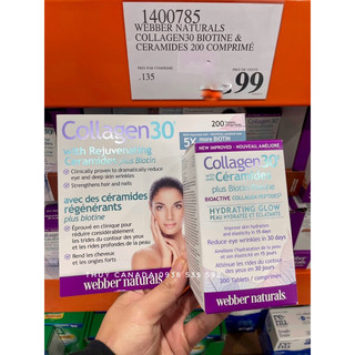 Collagen30 Webber Naturals Tác dụng rõ rệt sau 30 ngày sử dụng -200v date 2026🇨🇦