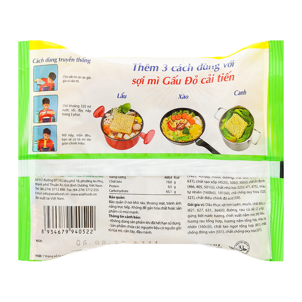 MÌ GẤU ĐỎ 63G.