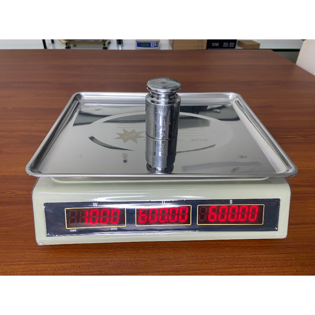 CÂN ĐIỆN TỬ QUA 910 30kg/5g  ĐÀI LOAN - Cân điện tử tính tiền cao cấp - Bảo hành 24 tháng
